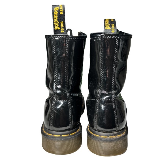 Dr. Martens Black Patent Leather 1460 Lace Up Boots 9 - Picture 5 of 8